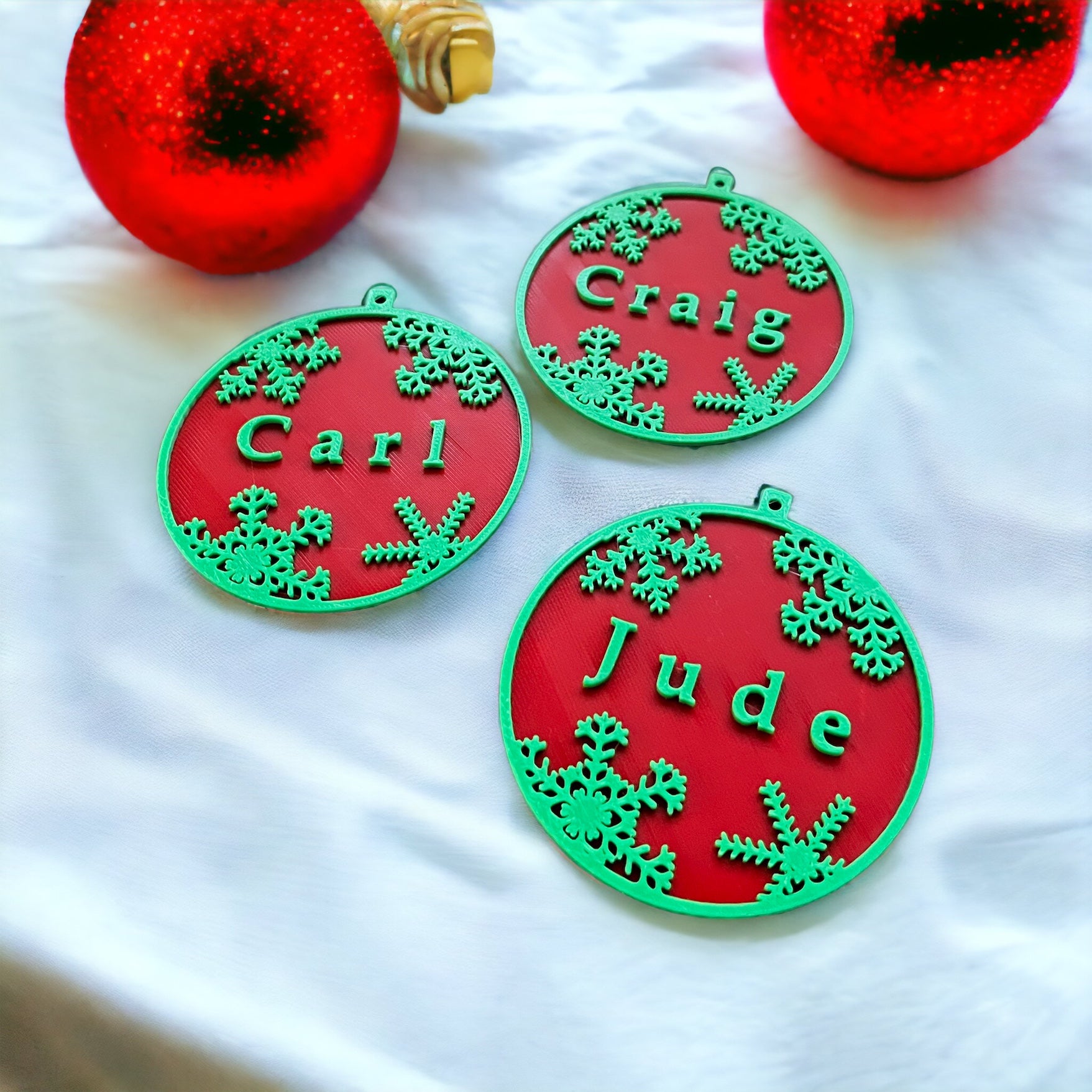 Custom Name Tree Ornaments