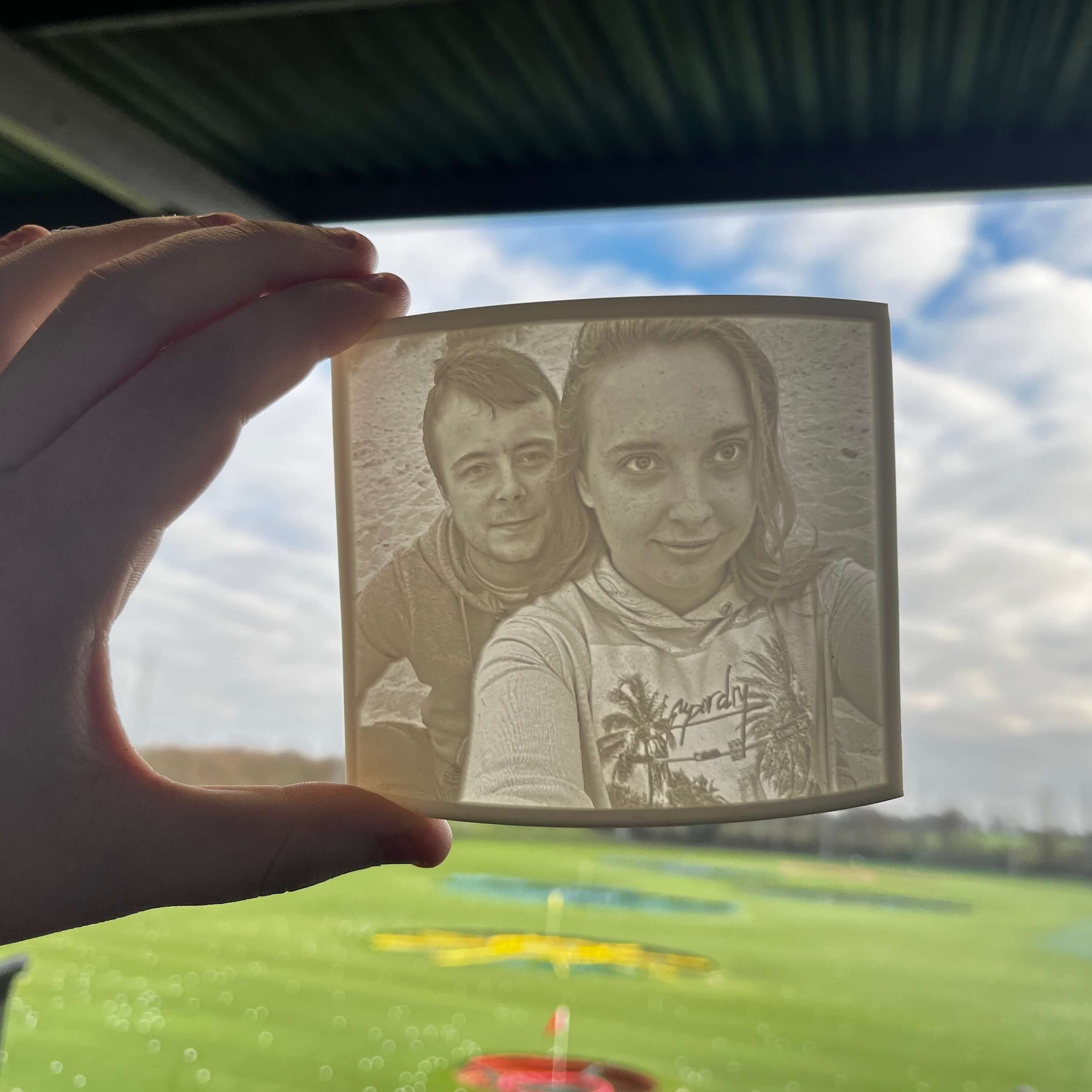 Free Standing 3D Printed Lithophane Photographs